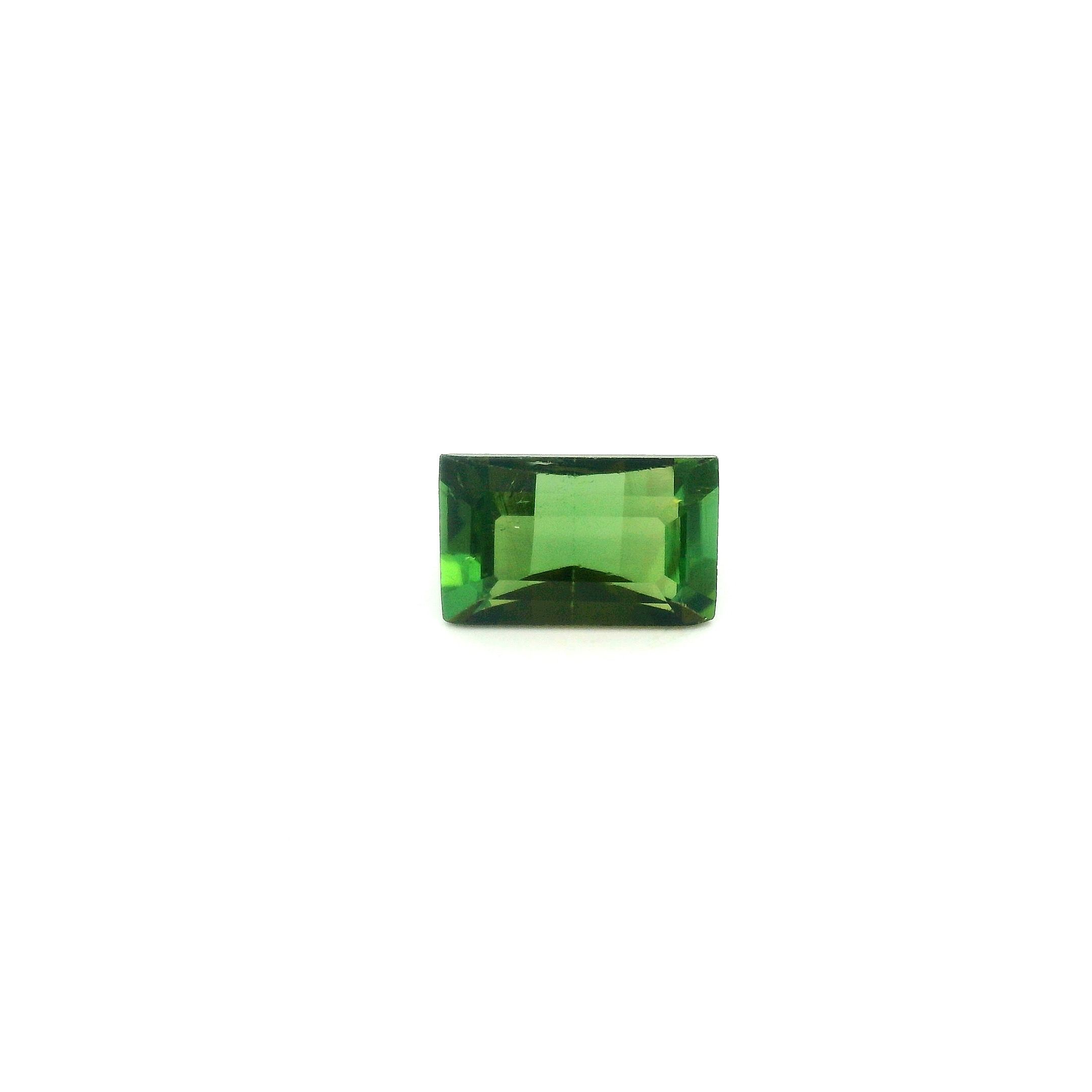 Turmalin 1,34 ct, zielony, szlif prostokątny