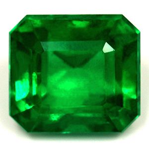 Szmaragd 1,86 ct, zielony, szlif szmaragdowy