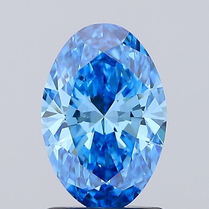 1.07 CT Fancy Vivid Blue OVAL