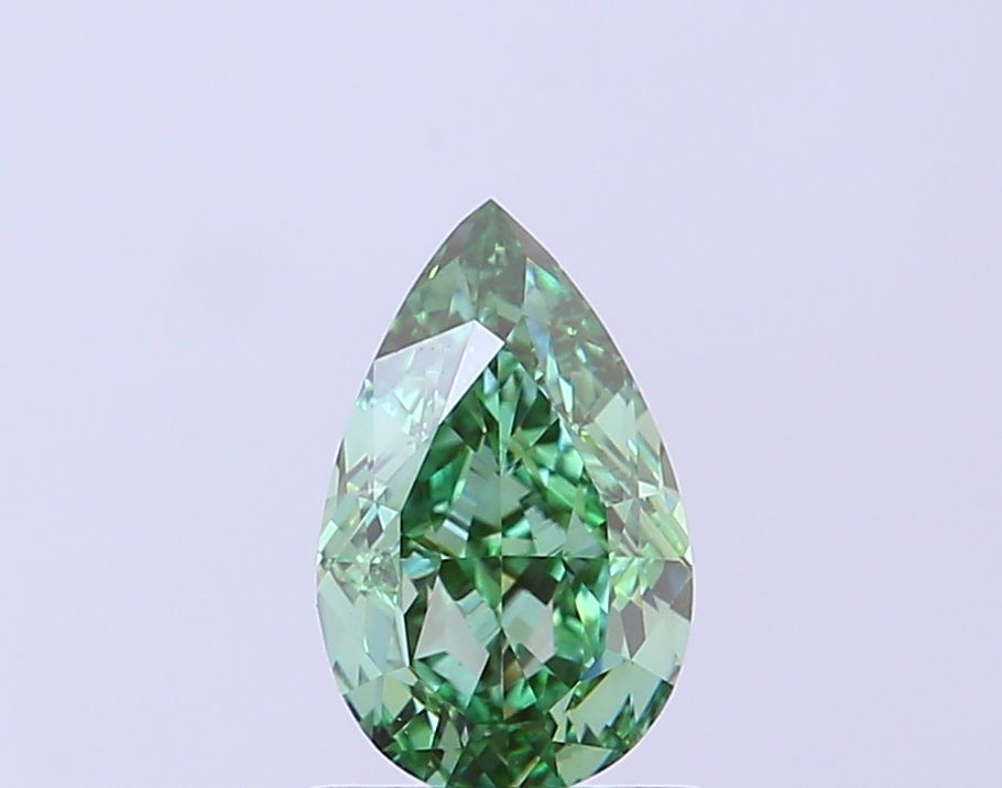 1.07 CT Fancy Vivid Green PEAR