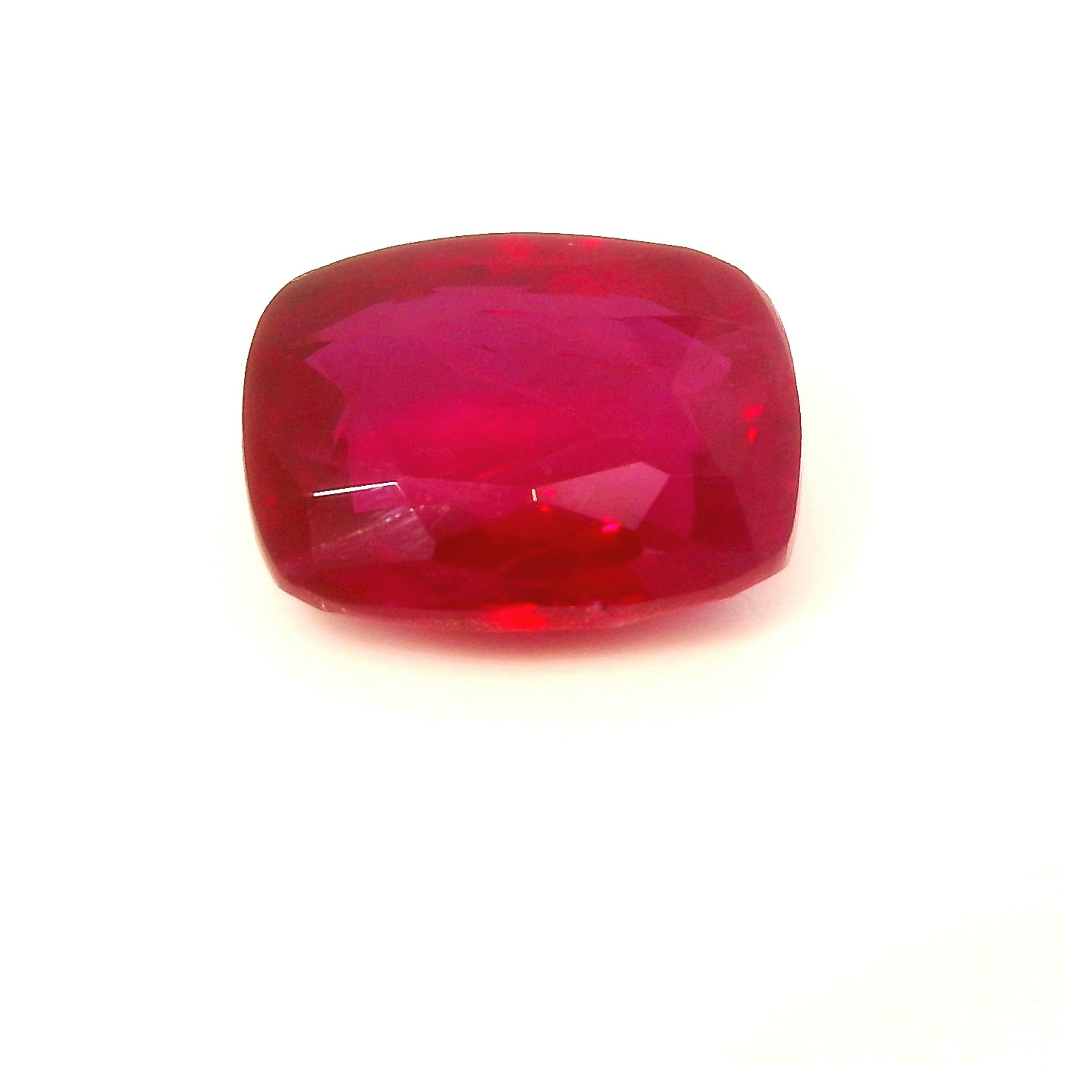 Rubin 2,60 ct, czerwony, szlif cushion