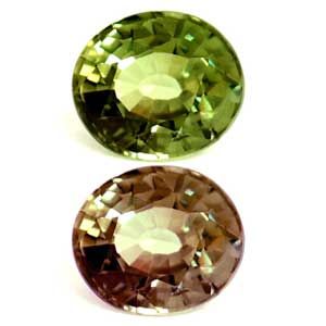Aleksandryt 1,10 ct, zielony, szlif owalny