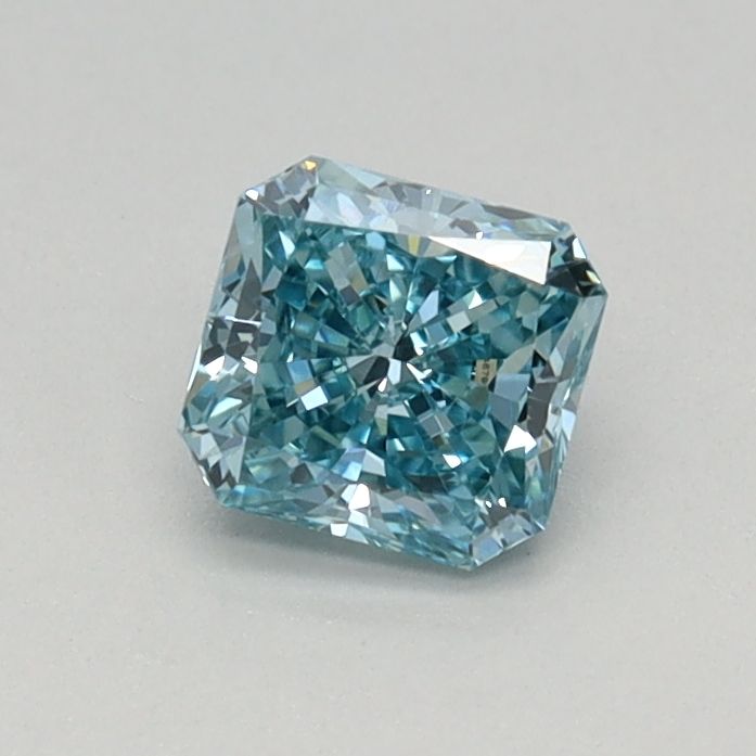 0.37 CT Fancy Vivid Green Blue RADIANT