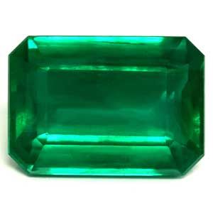 Szmaragd 8,38 ct, zielony, szlif szmaragdowy