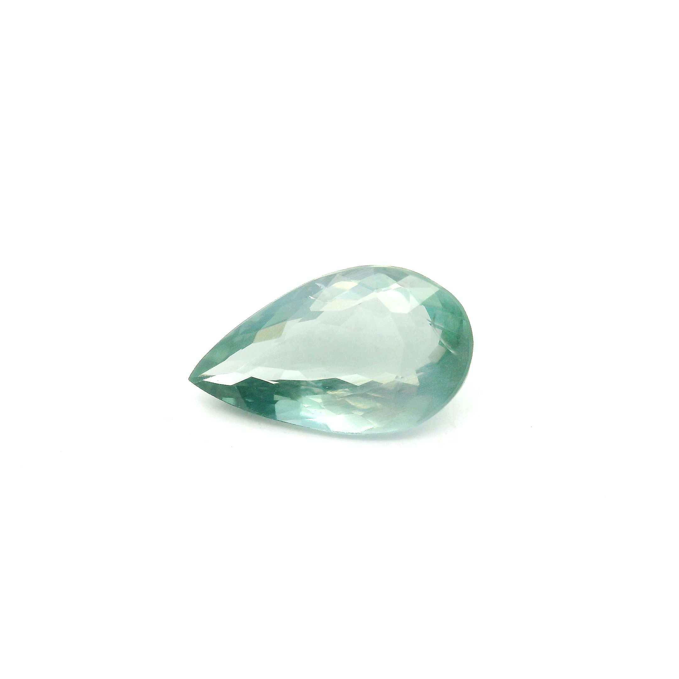 Aleksandryt 1,94 ct, zielony, szlif gruszka
