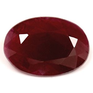 RUBY FACETED 4.05ct RED Deep Red SI REST_OF_AFRICA NONE
