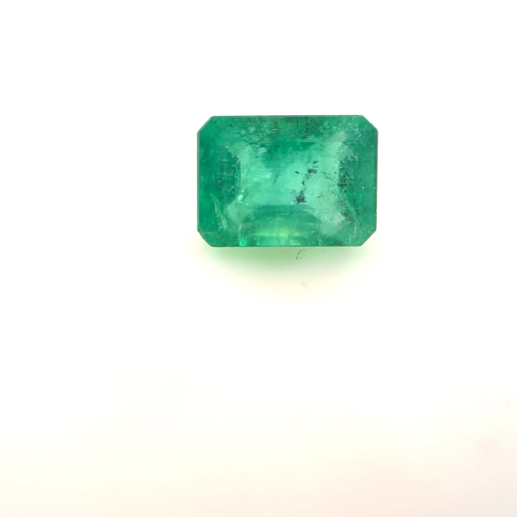 Szmaragd 1,16 ct, zielony, szlif szmaragdowy