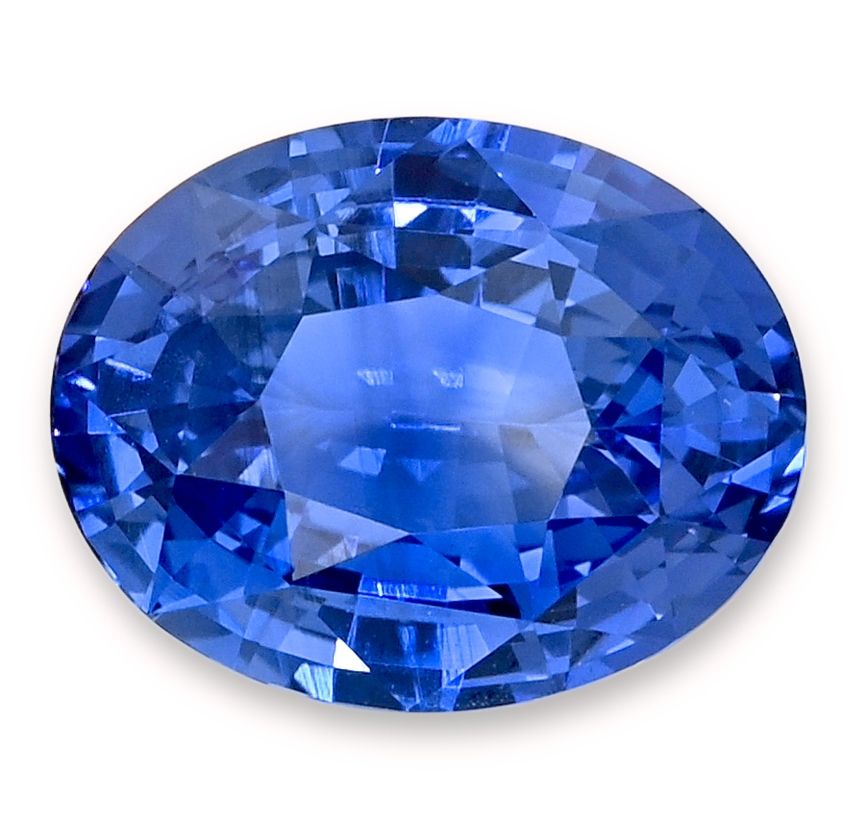 Szafir 4,61 ct, niebieski, szlif owalny