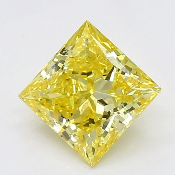 0.69 CT Fancy Vivid Yellow PRINCESS