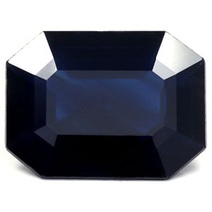 SAPPHIRE FACETED 5.75ct BLUE Navy Blue EC MADAGASCAR HEATED