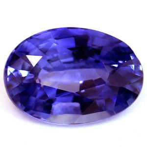 Szafir 1,07 ct, niebieski, szlif owalny