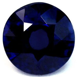 Szafir 1,11 ct, niebieski, szlif okrągły
