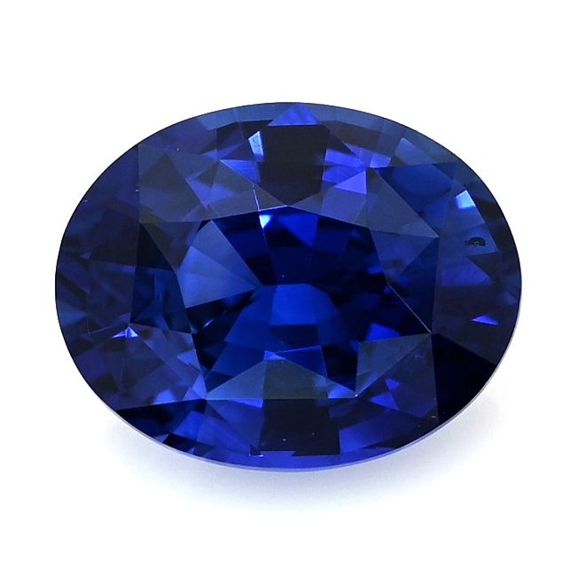 Szafir 1,28 ct, niebieski, szlif owalny