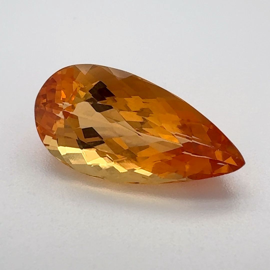 TOPAZ FACETED 5.0ct ORANGE Vivid Reddish Orange EC BRAZIL NONE