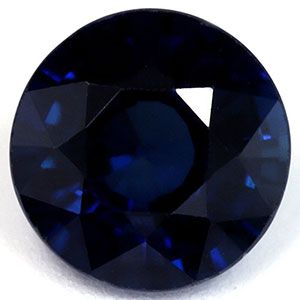 Szafir 1,21 ct, niebieski, szlif okrągły