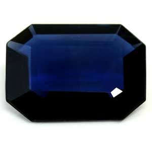 Szafir 1,02 ct, niebieski, szlif szmaragdowy