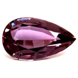 Szafir 3,21 ct, purpurowy, szlif gruszka