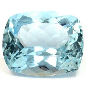Akwamaryn 5,71 ct, niebieski, szlif cushion
