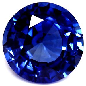 Szafir 1,06 ct, niebieski, szlif okrągły