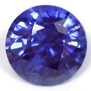 Szafir 1,06 ct, niebieski, szlif okrągły