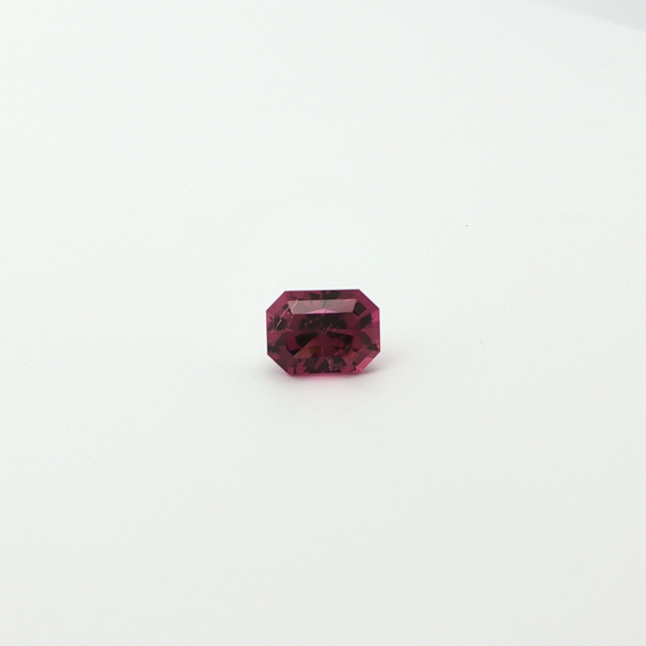Turmalin 1,22 ct, różowy, szlif ośmiokątny