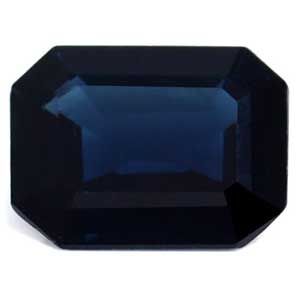 Szafir 1,52 ct, niebieski, szlif szmaragdowy
