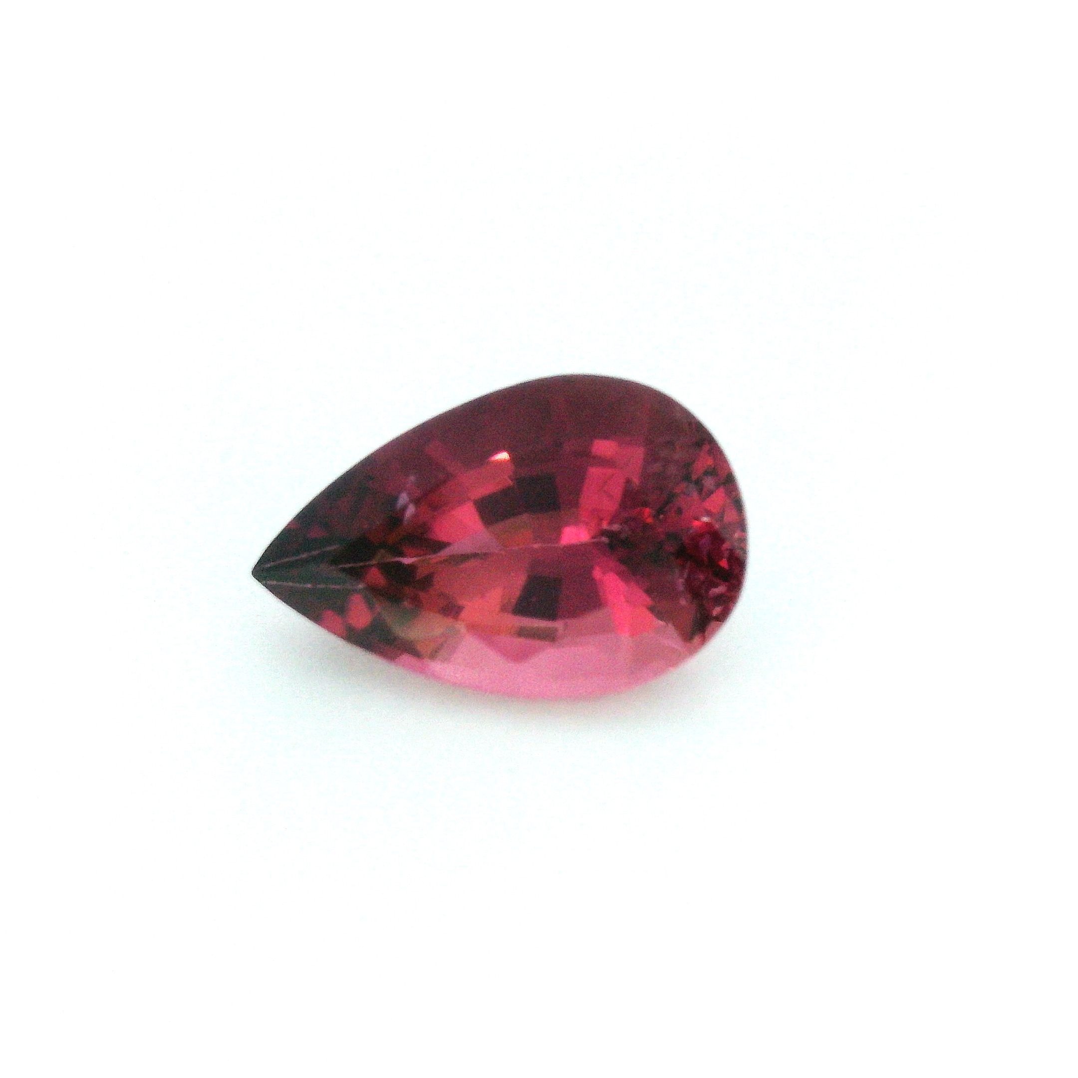 Turmalin 2,56 ct, różowy, szlif gruszka
