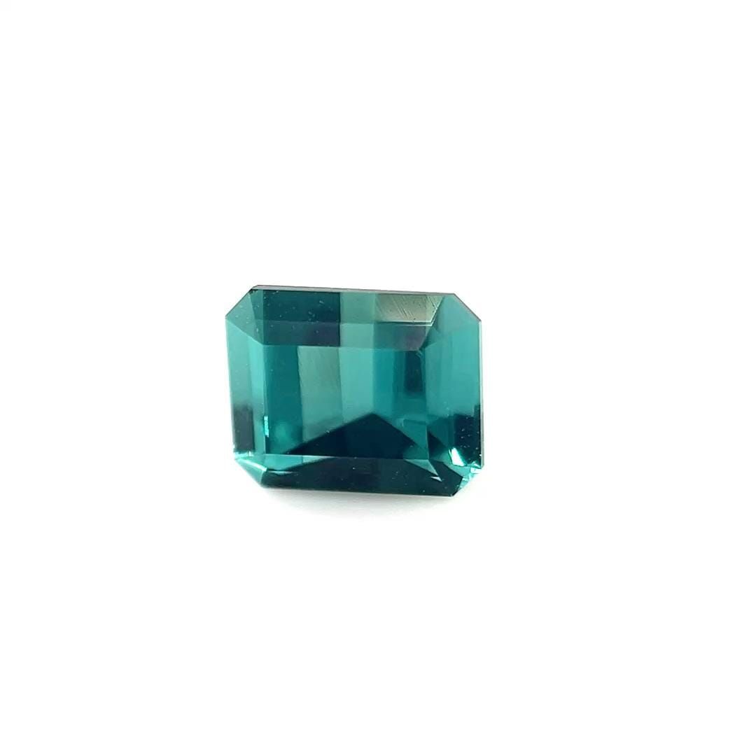 Turmalin 1,16 ct, niebieski, szlif szmaragdowy