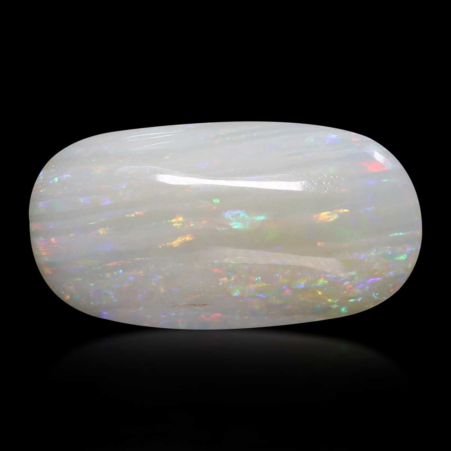 OPAL CABOCHON 8.29ct WHITE MI AUSTRALIA NONE