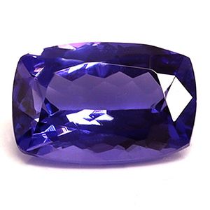 Tanzanit 2,11 ct, niebieski, szlif cushion