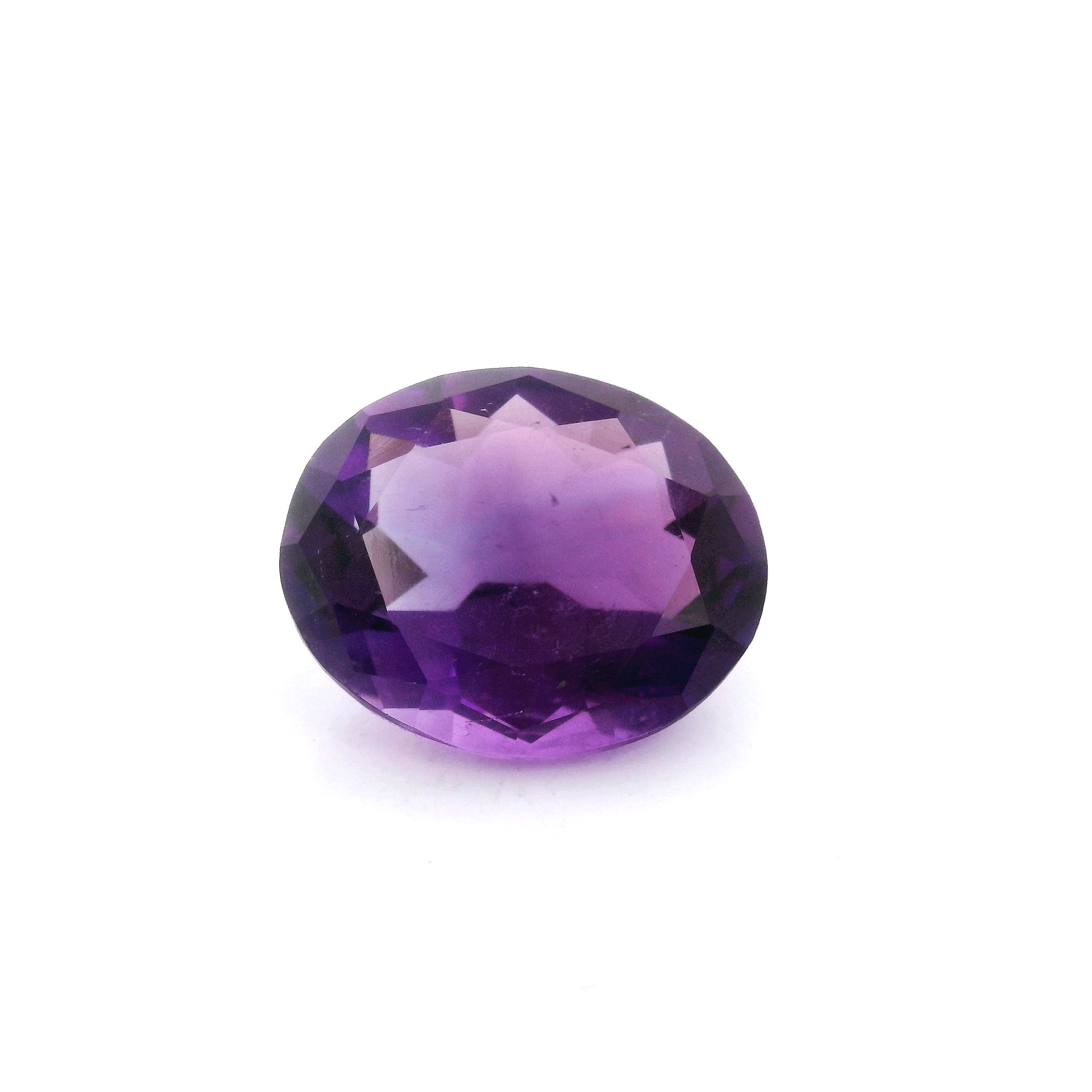 Ametyst 2,84 ct, purpurowy, szlif owalny