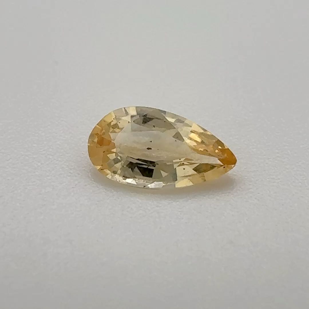TOPAZ FACETED 0.65ct YELLOW Orangey Yellow EC BRAZIL NONE