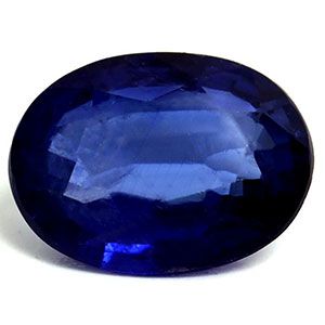 Szafir 1,47 ct, niebieski, szlif owalny