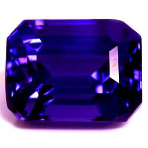 Tanzanit 7,54 ct, niebieski, szlif szmaragdowy