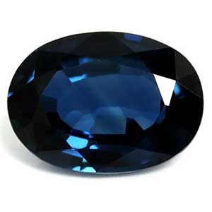 Szafir 1,03 ct, niebieski, szlif owalny