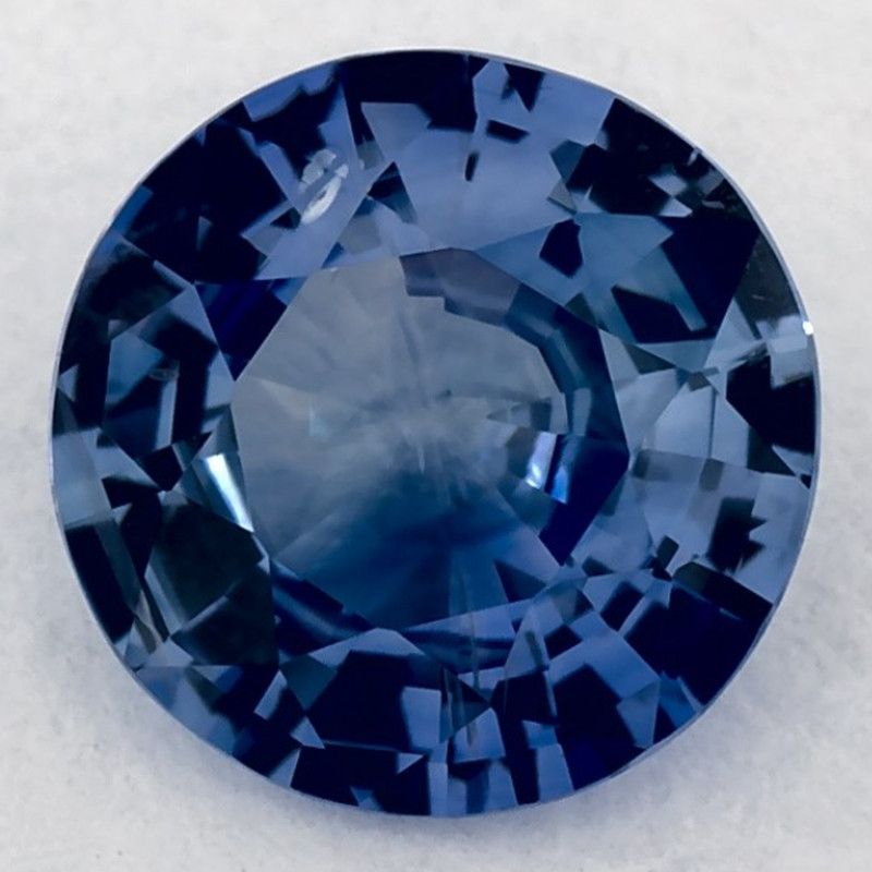 Szafir 1,30 ct, niebieski, szlif okrągły