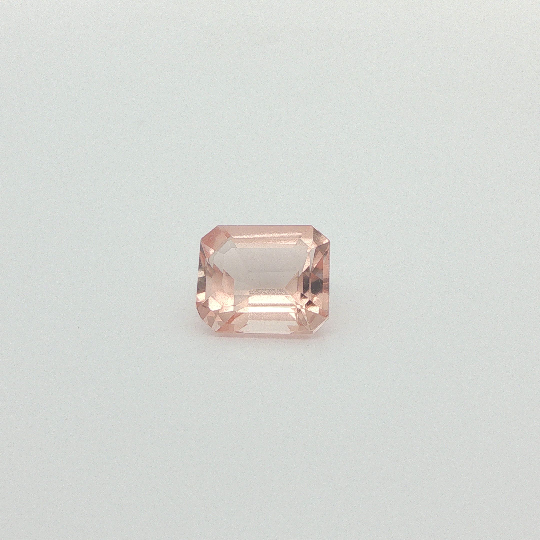 5.89 ct Octagonal Morganite