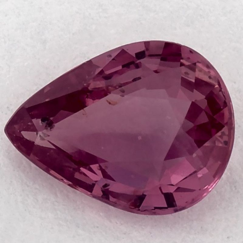 Rubin 1,00 ct, czerwony, szlif gruszka