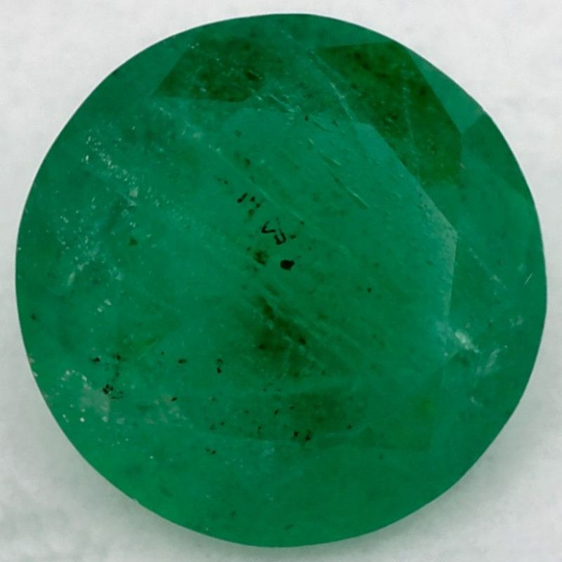 Szmaragd 1,70 ct, zielony, szlif okrągły