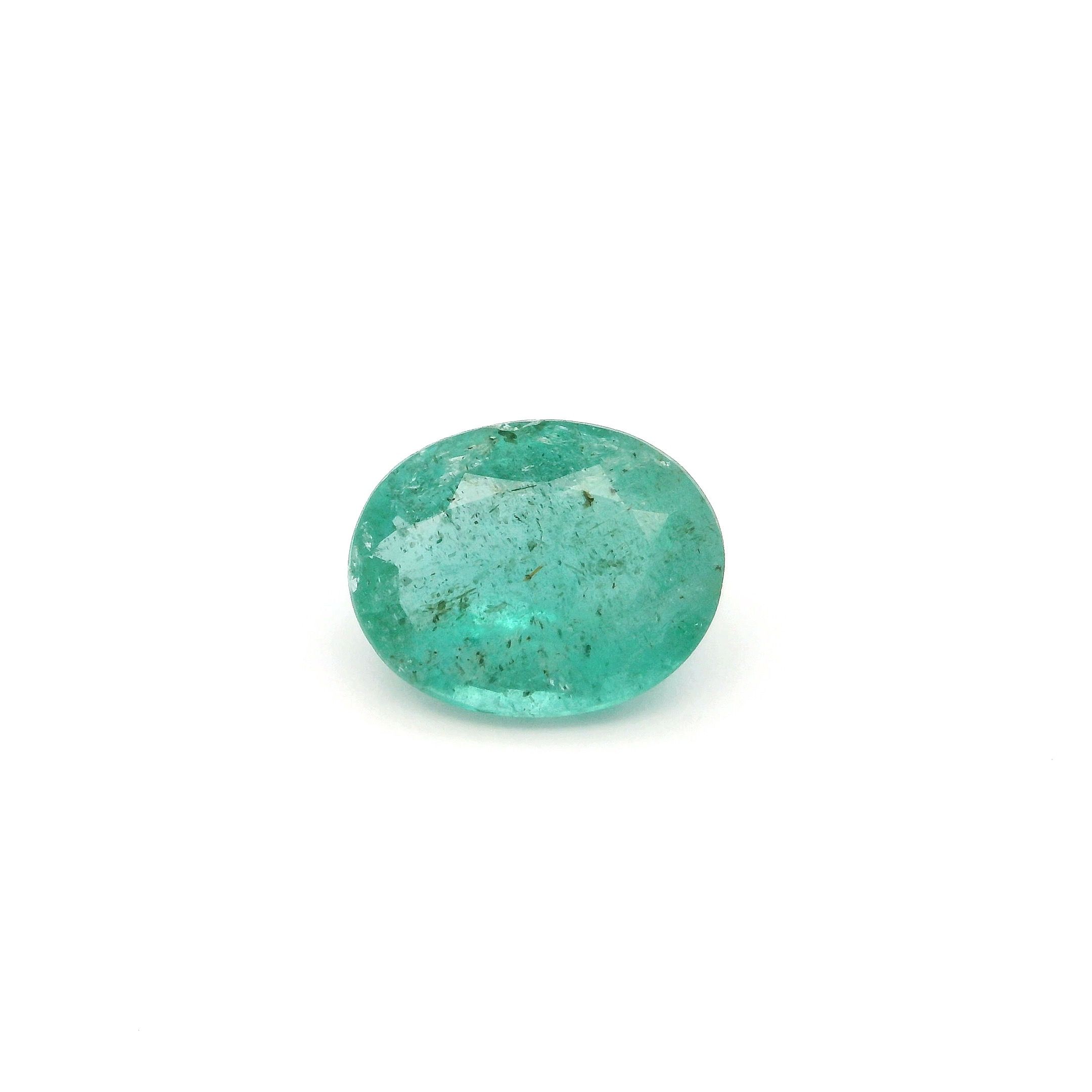 Szmaragd 1,66 ct, zielony, szlif owalny