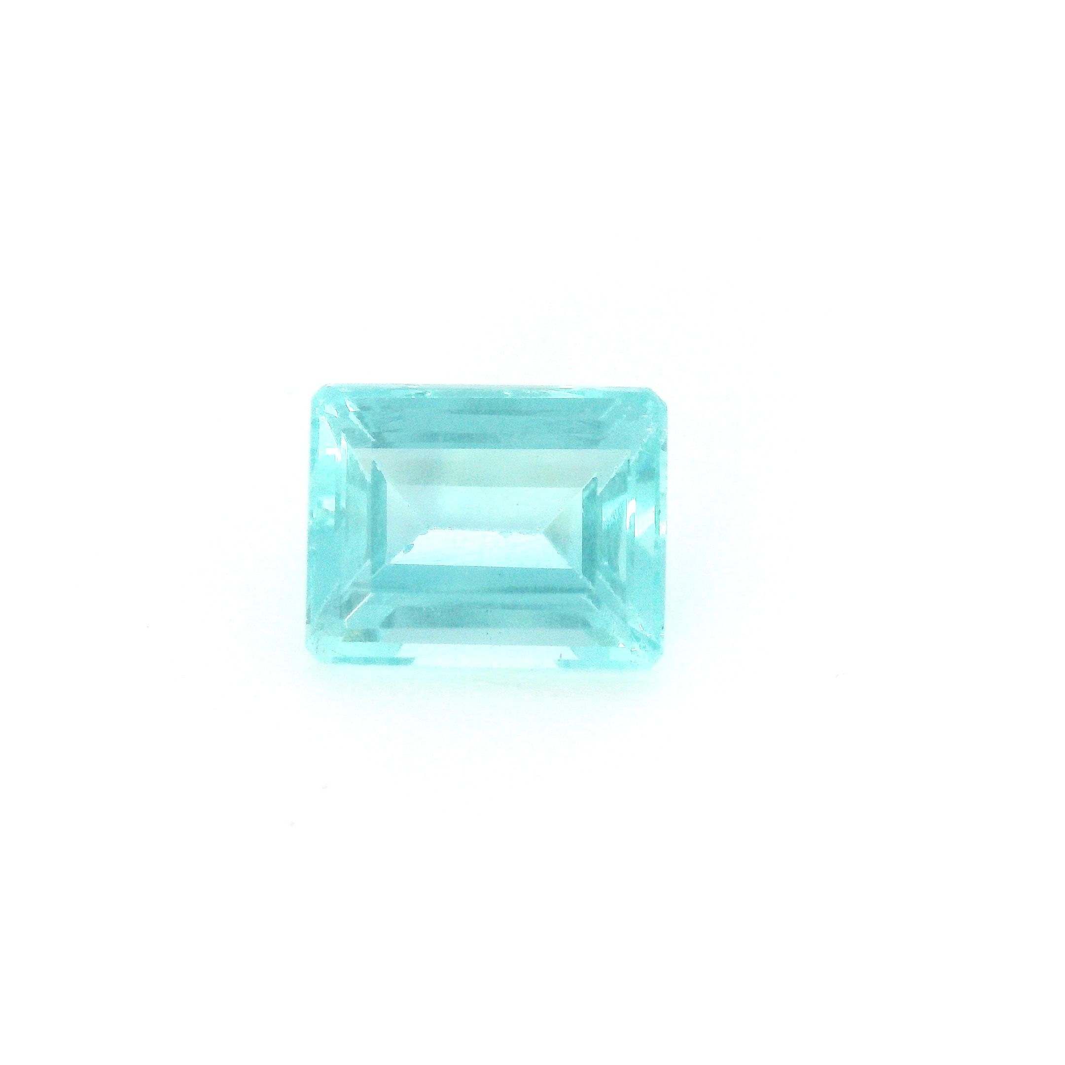 Apatyt 2,93 ct, niebieski, szlif ośmiokątny