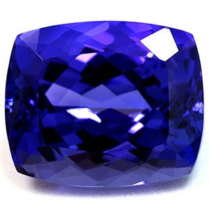 Tanzanit 7,15 ct, niebieski, szlif cushion