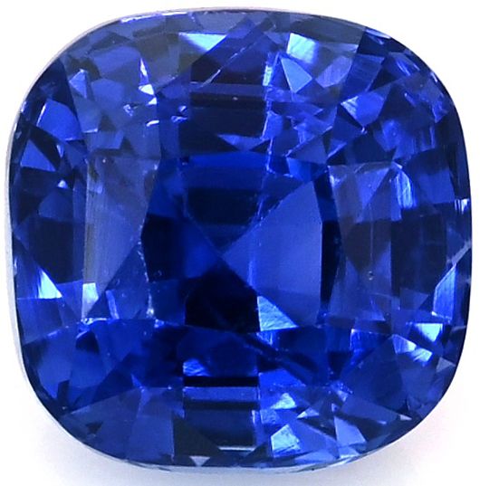 Szafir 2,16 ct, niebieski, szlif cushion
