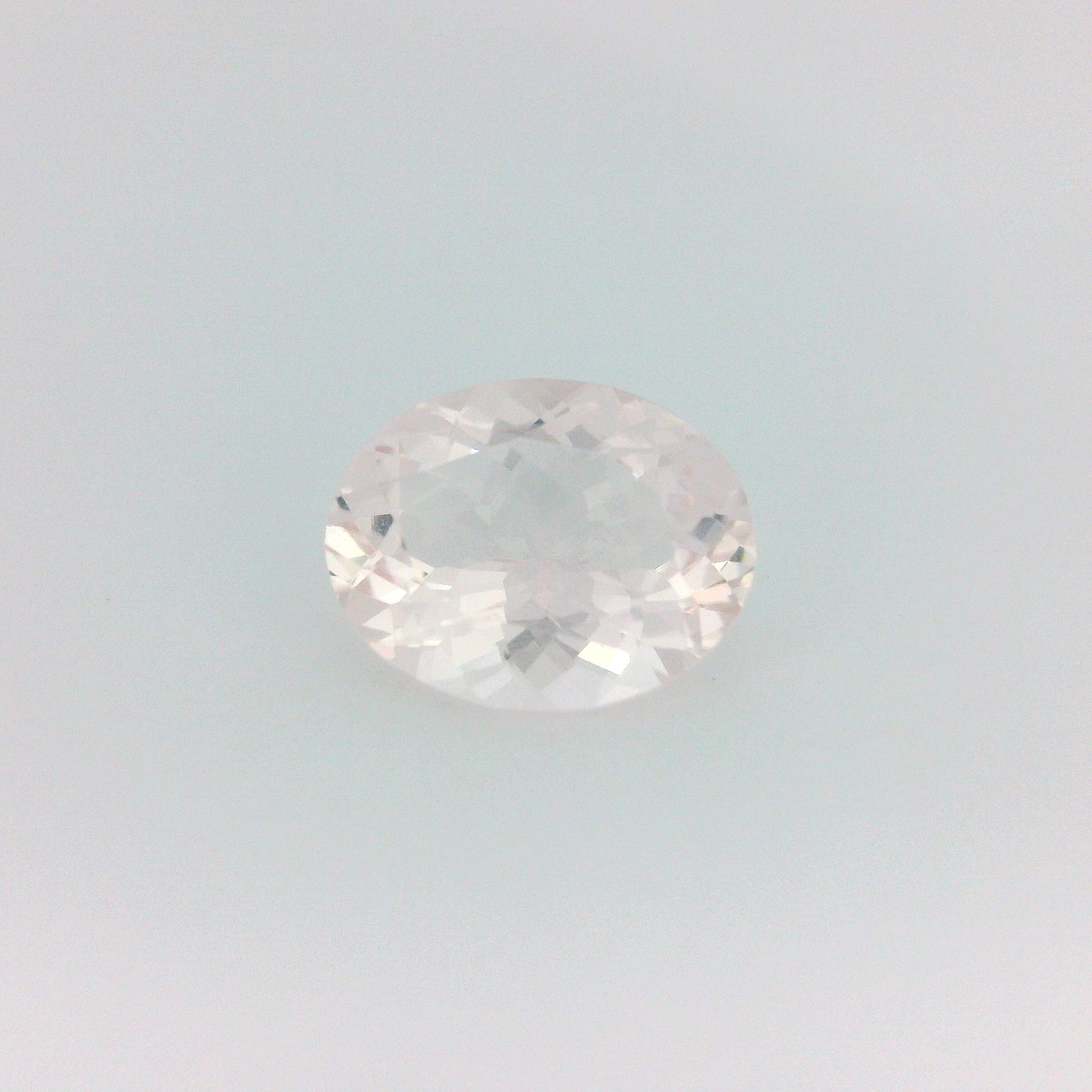 Morganit 2,00 ct, różowy, szlif owalny