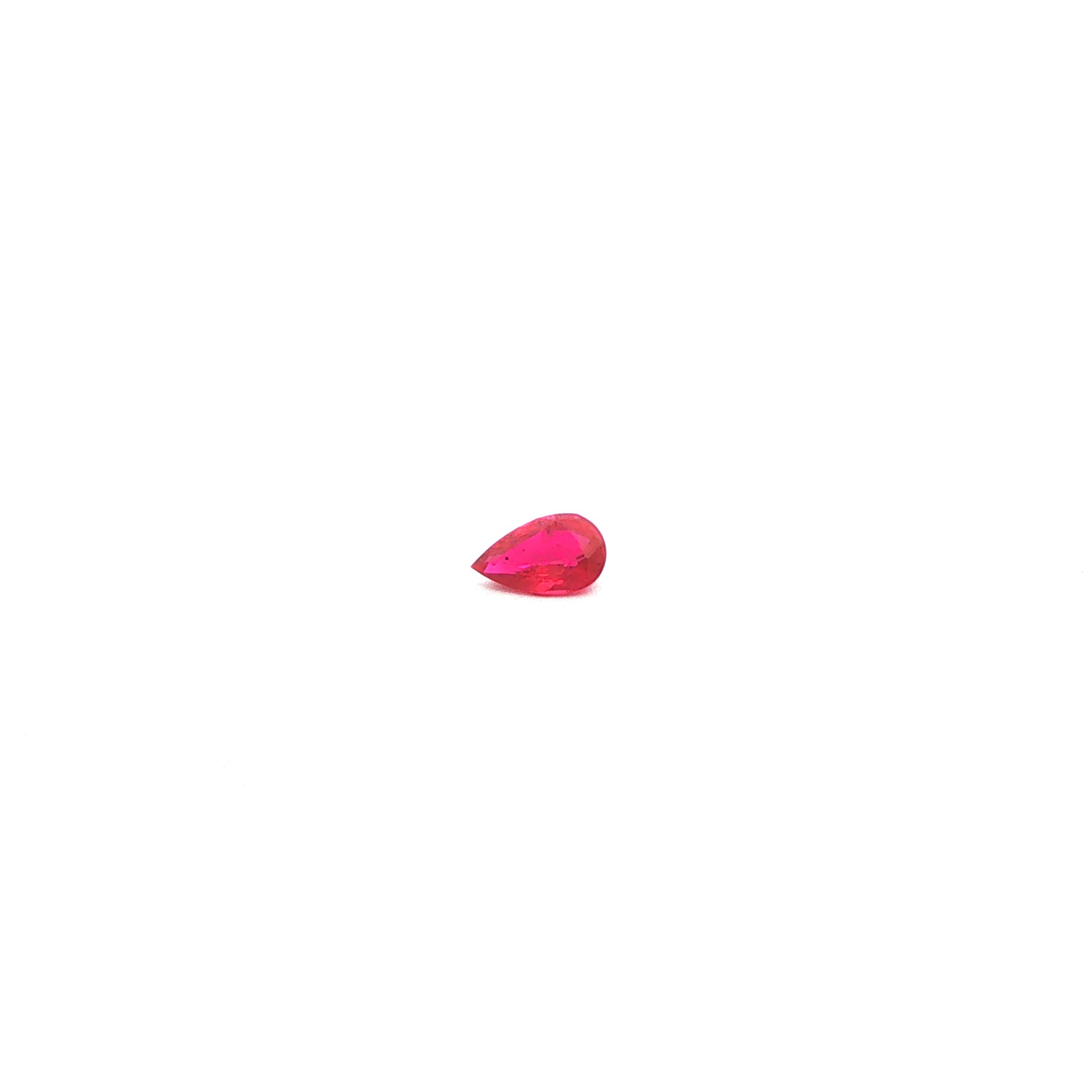 0.39 ct Pear ruby