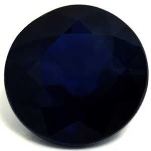 Szafir 2,13 ct, niebieski, szlif okrągły