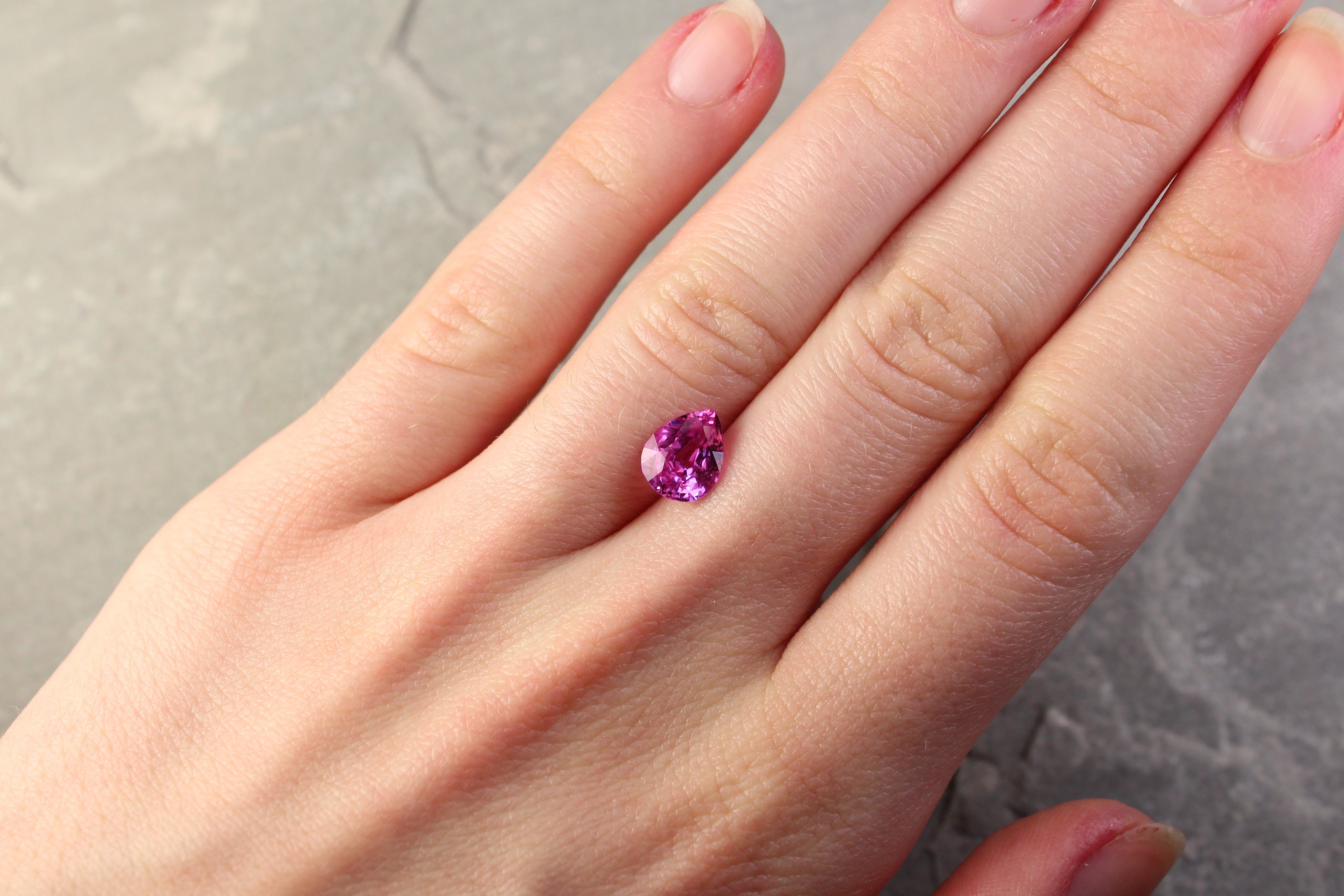 SAPPHIRE FACETED 2.07ct PINK Intense EC MADAGASCAR HEATED