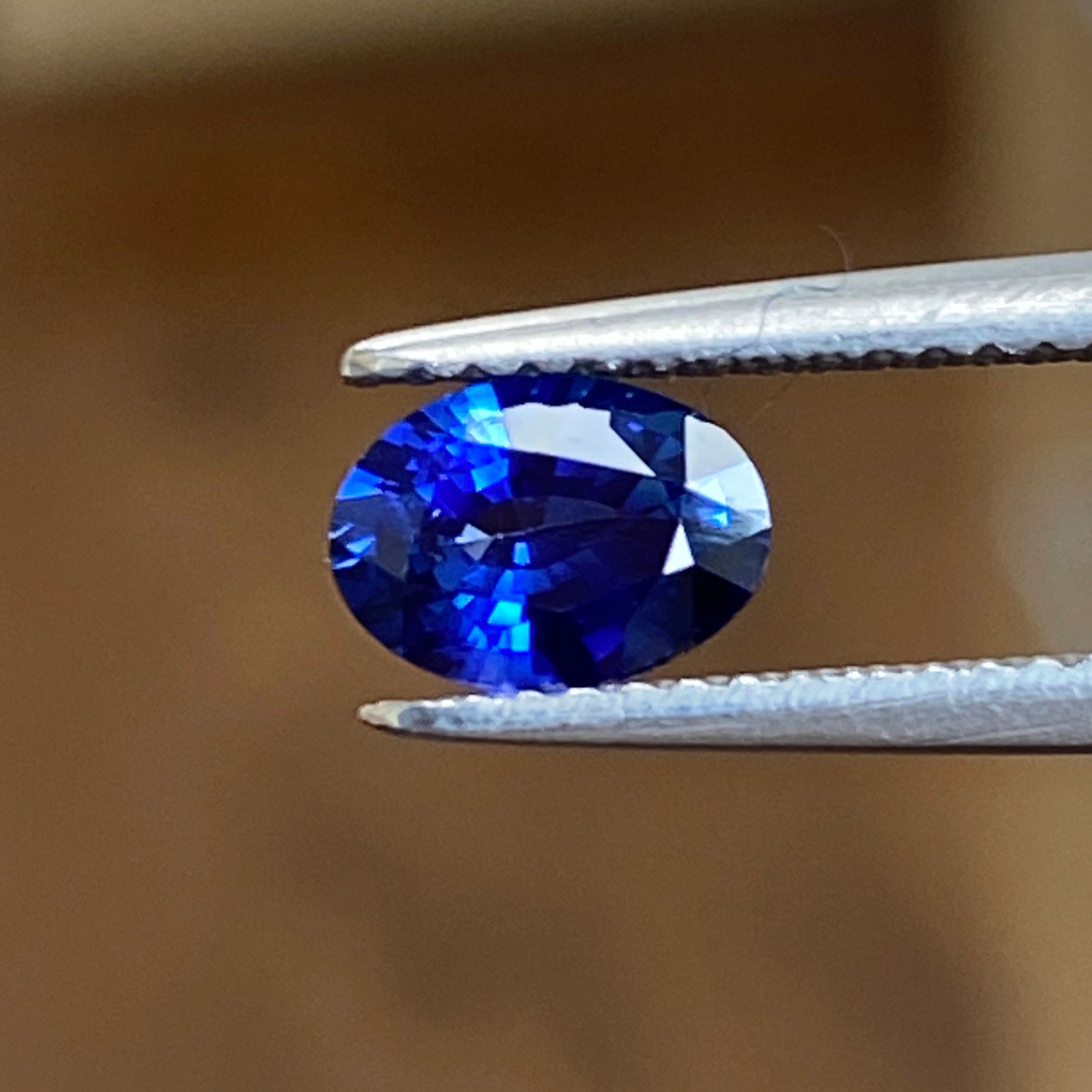 SAPPHIRE FACETED 0.83ct BLUE BLUE EC SRILANKA HEATED