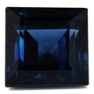 SAPPHIRE Square 1ct BLUE EC FACETED