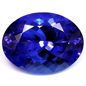 Tanzanit 4,47 ct, niebieski, szlif owalny